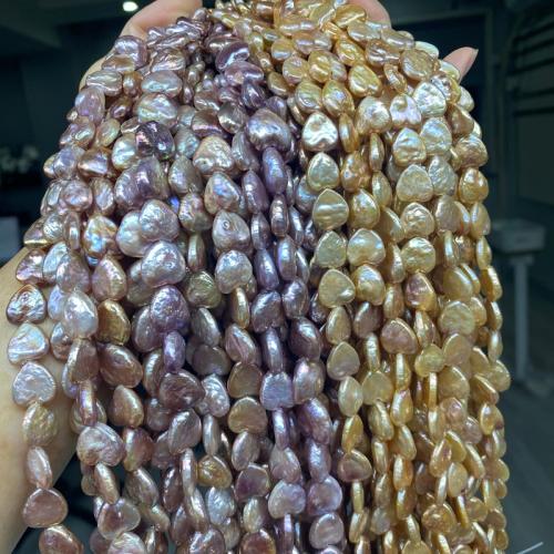 Natural Freshwater Pearl Loose Beads, Heart, DIY beads size 12-13mm Approx 38-39 cm 