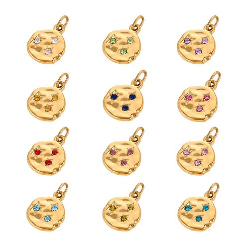 Strass Edelstahl Anhänger, 304 Edelstahl, plattiert, DIY & verschiedene Stile für Wahl & mit Strass, verkauft von PC