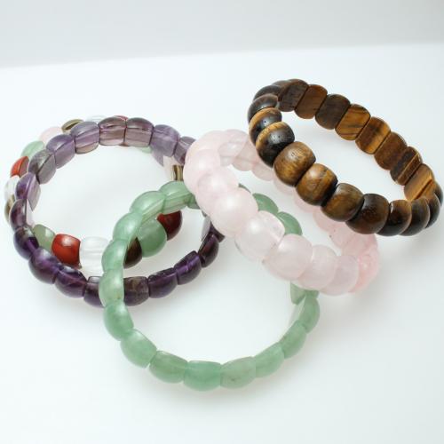 Gemstone Bracelet, polished & Unisex, beads size Inner Approx 62mm 