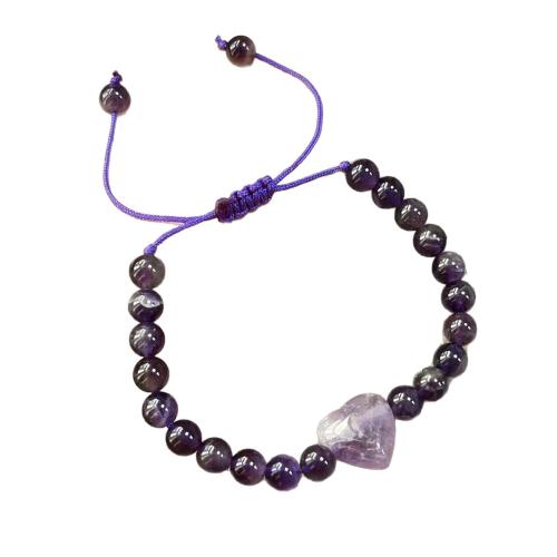 Piedras preciosas Pulsera, con cordón poliéster, hecho a mano, diferentes materiales para la opción & para mujer, longitud:aproximado 7.48 Inch, Vendido por UD
