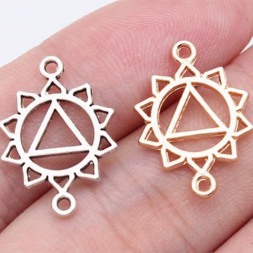 亜鉛合金魅力のコネクタ, 亜鉛合金, メッキ, DIY & 異なるスタイルを選択 & くり抜き, 無色, 売り手 パソコン