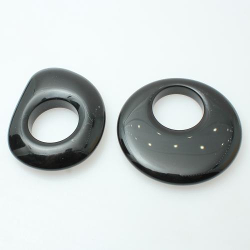 Colgantes de Ágata Negra, pulido, Bricolaje & diverso tamaño para la opción, Vendido por UD