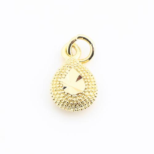 Colgantes de la joyería de cobre amarillo, metal, chapado en color dorado, Bricolaje, 12x7x3mm, Vendido por UD