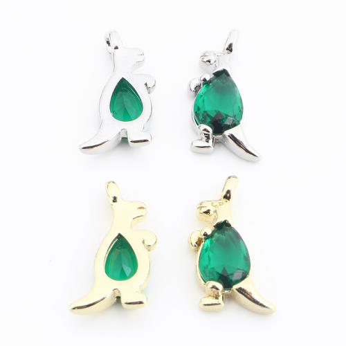 Colgante de Micro Pavé de Zirconía Cúbica, metal, Animal, chapado, Bricolaje & micro arcilla de zirconia cúbica, más colores para la opción, 14x7x3mm, Vendido por UD