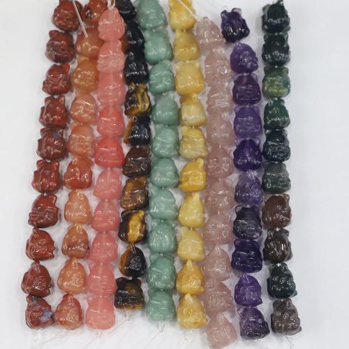 Cuentas Individuales de piedras preciosas, León, pulido, Bricolaje & diferentes materiales para la opción, 13x13mm, agujero:aproximado 1.2-1mm, aproximado 10PCs/Sarta, Vendido por Sarta