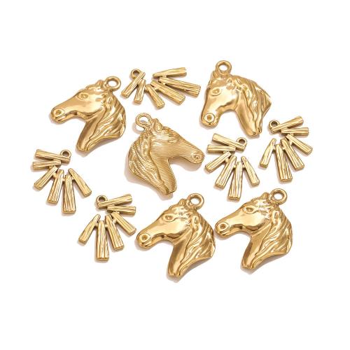 ステンレス動物模様のペンダント, 304ステンレススチール, ゴールドメッキ, DIY & 異なるスタイルを選択, 売り手 パソコン