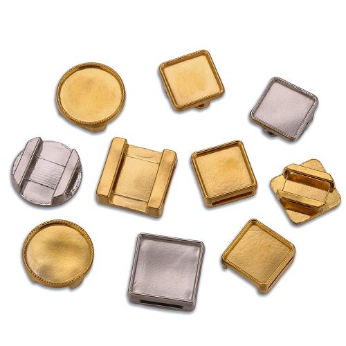 Base de Acero Inoxidable para Colgante, acero inoxidable 304, Patrón Geométrico, chapado, Bricolaje & diferentes estilos para la opción, Vendido por UD