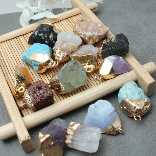 Joyas de piedras preciosas colgante, Irregular, Bricolaje & diferentes materiales para la opción, pendant size 15-20mm, Vendido por UD