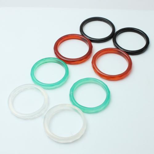 Ágata brazil anillo, Donut, pulido, Joyería & unisexo, más colores para la opción, tamaño:8-10.5, Vendido por UD