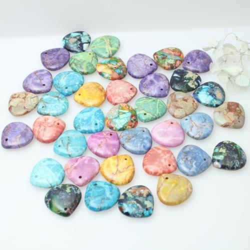 Imperial-Jaspis Anhänger, Impression Jaspis, Tropfen, DIY, keine, 20x20x6mm, verkauft von PC