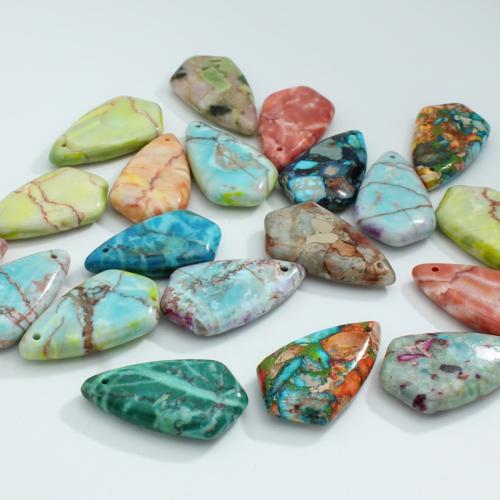 Imperial-Jaspis Anhänger, Impression Jaspis, Tropfen, DIY, keine, 18x32x7mm, verkauft von PC