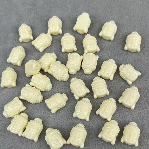 Gefärbte Muschelperlen, Shell Powder, Buddha, DIY & verschiedene Stile für Wahl, 35PCs/Tasche, verkauft von Tasche