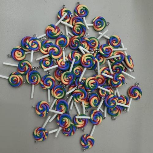 Colgantes joyería de la arcilla del polímero, Arcilla polimero, chupeta, Bricolaje, multicolor, 33x15x4mm, Vendido por UD