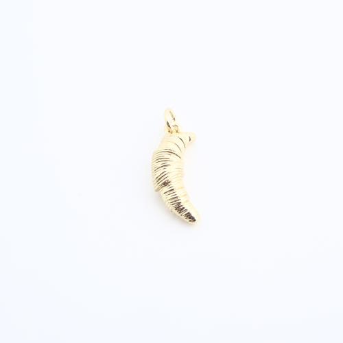 Messing Schmuck Anhänger, goldfarben plattiert, DIY, 19x9x4mm, verkauft von PC