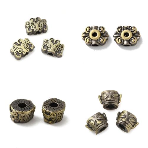 Латунная распорка для бусин, Латунь, Другое покрытие, Винтаж & DIY & разные стили для выбора, 20ПК/сумка, продается сумка