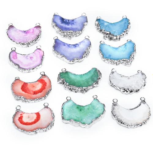 Agate Pendants de Quartz , DIY & styles différents pour le choix, plus de couleurs à choisir, Vendu par PC