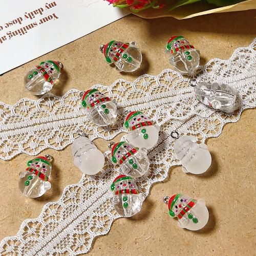 Смола Рождество подвеска, канифоль, Снеговик, эпоксидная смола, Рождественский дизайн & DIY, Много цветов для выбора продается PC