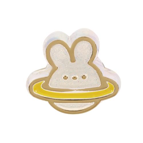 Émail acrylique perles, lapin, Placage UV, DIY & émail, plus de couleurs à choisir Vendu par PC