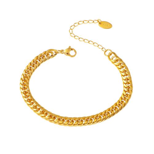 acero inoxidable 304 Pulsera, con 5cm extender cadena, chapado, Joyería & unisexo, más colores para la opción, longitud:aproximado 15 cm, Vendido por UD