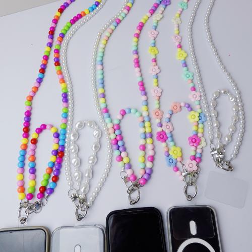 Pendentif en plastique de téléphone, avec alliage de zinc, fait à la main, détachable & unisexe & styles différents pour le choix, multicolore, Vendu par PC