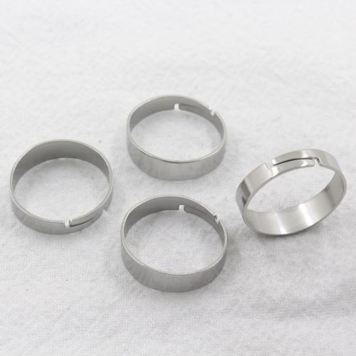 accessoire de bague en acier inoxydable, Acier inoxydable 304, bijoux de mode & unisexe, couleur originale Vendu par PC