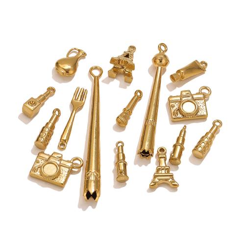 Pendentifs en acier inoxydable, Acier inoxydable 304, Placage, DIY & styles différents pour le choix, Vendu par PC