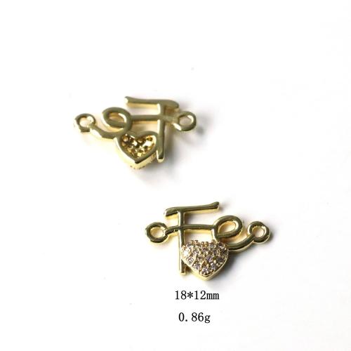 Cubic Zirconia Micro Pave Brass Connector, plated, DIY & micro pave cubic zirconia & enamel 