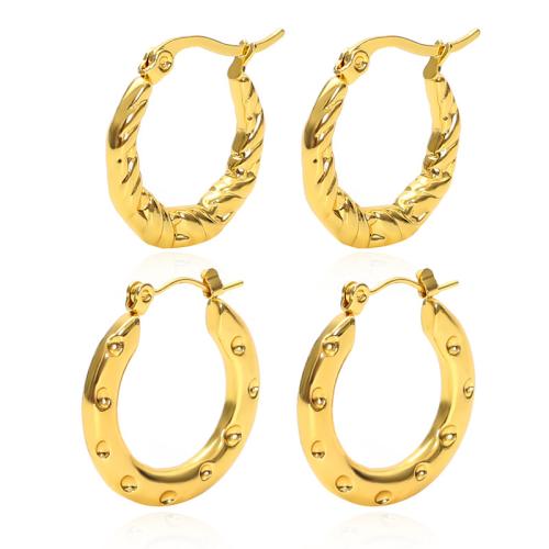 Acier inoxydable 304 boucle d'oreille leverback, Placage de couleur d'or, styles différents pour le choix & pour femme, Vendu par paire