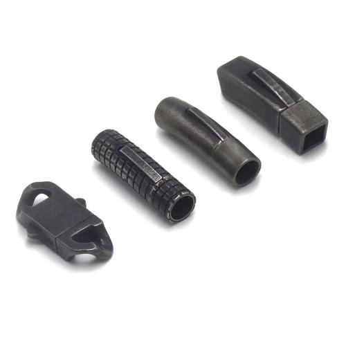 Autre Fermoir en acier inoxydable, Acier inoxydable 304, Placage ionique sous vide, DIY & styles différents pour le choix, noire, Vendu par PC[