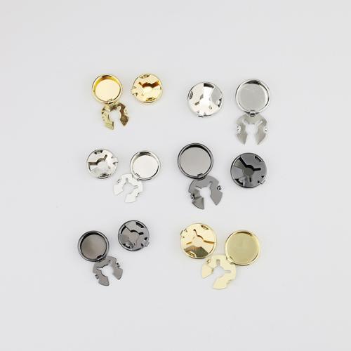 Brass Cufflink Finding, plated, DIY [