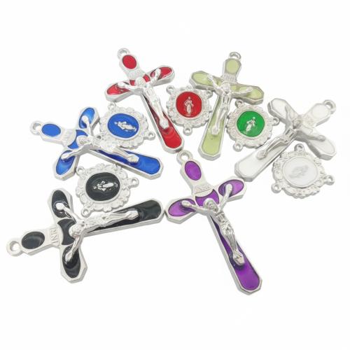 Colgantes de Aleación de Zinc en Forma Cruces, chapado, Bricolaje & diferentes estilos para la opción & esmalte, Vendido por UD