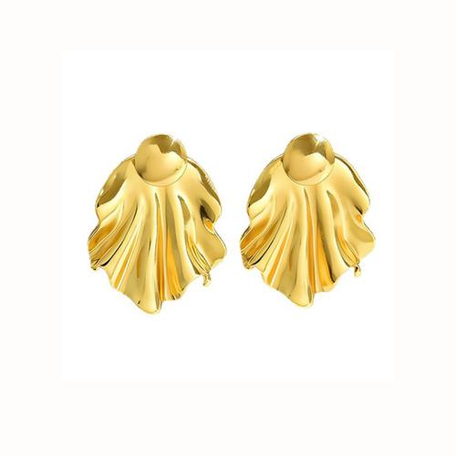 Acier inoxydable 304 boucle d oreille dormeuse, Placage de couleur d'or, styles différents pour le choix & pour femme, Vendu par paire