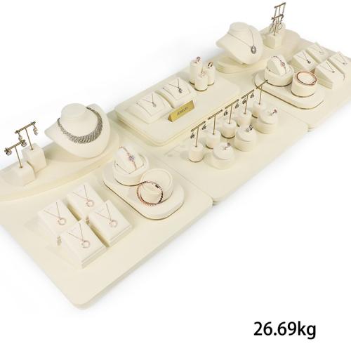 Affichage de bijoux Multi Purpose, Microfibre PU, styles différents pour le choix, plus de couleurs à choisir, Vendu par PC