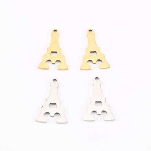 Pendentifs en acier inoxydable, Acier inoxydable 304, tour, Placage, DIY, plus de couleurs à choisir Vendu par PC
