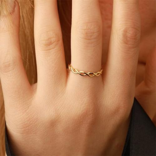alliage de zinc bague, Placage de couleur d'or, normes différentes pour le choix & pour femme & creux Vendu par PC