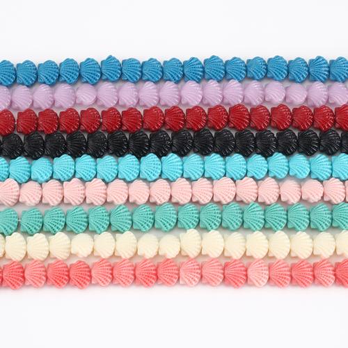 Solid Color Resin Beads, Shell, DIY beads size Approx 40 cm 