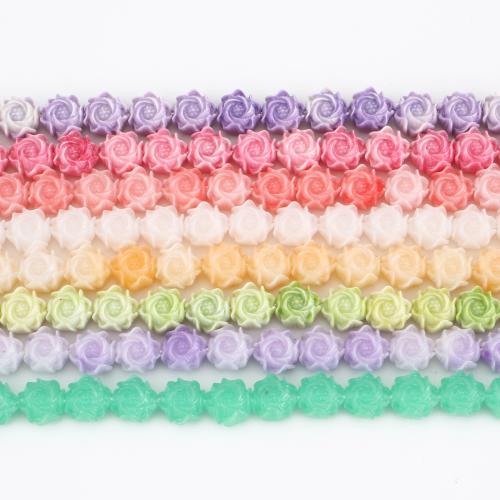 Fleur perles de résine, DIY, plus de couleurs à choisir, beads size Environ 38 cm, Vendu par brin
