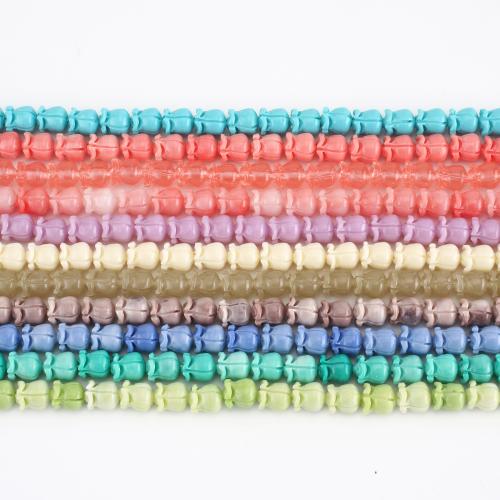 Fleur perles de résine, DIY, plus de couleurs à choisir, beads size Environ 38.5 cm, Vendu par brin