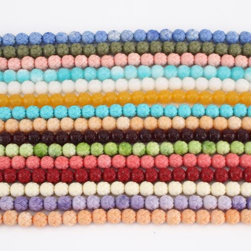 Fleur perles de résine, Lotus, DIY, plus de couleurs à choisir, beads size Environ 38 cm, Vendu par brin