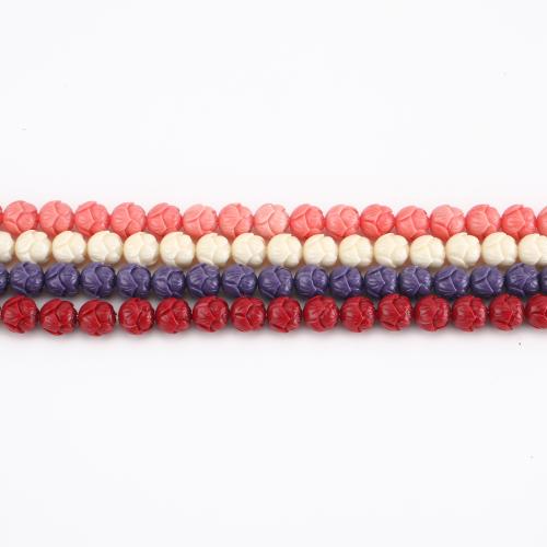Fleur perles de résine, Lotus, DIY, plus de couleurs à choisir, beads size Environ 38 cm, Vendu par brin