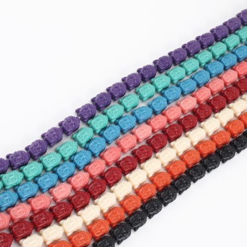 Solid Color Resin Beads, Buddha, DIY Approx 38 cm 