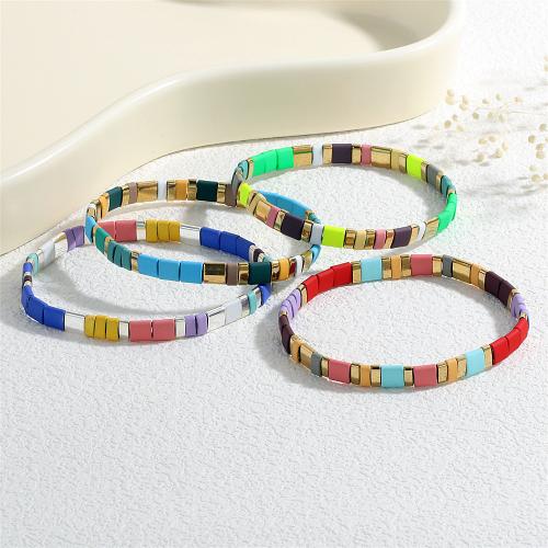 ティラ+ビーズ ブレスレット, とともに ヘマタイト, ペンキ絵, 民俗様式 & ユニセックス, 無色, 長さ:約 16-17 センチ, 売り手 パソコン[