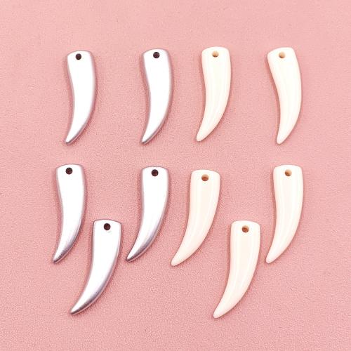 Colgantes de acrílico de Color sólido, Bricolaje, más colores para la opción, 40x17mm, 500T/Grupo, Vendido por Grupo