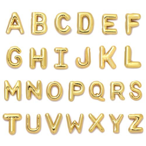 Stainless Steel Letter Pendant, 304 Stainless Steel, Alphabet Letter, gold color plated, DIY 