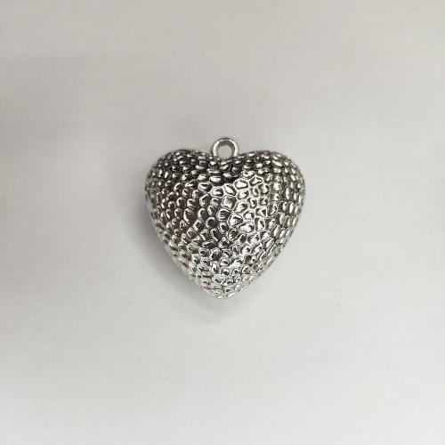 CCB plastique Pendentifs, plastique revêtu de cuivre, coeur, Placage, DIY, plus de couleurs à choisir Vendu par sac[