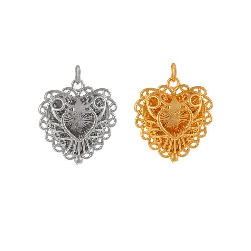 真鍮ハートペンダント, 銅, ハート形, メッキ, DIY & くり抜き, 無色 売り手 パソコン