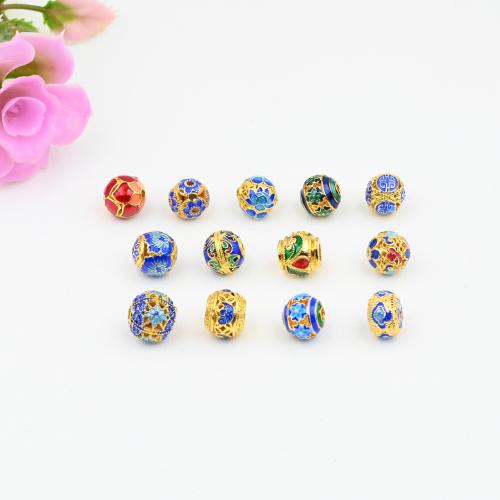 Messing Zwischenperlen, goldfarben plattiert, DIY & verschiedene Stile für Wahl & Emaille, verkauft von PC[