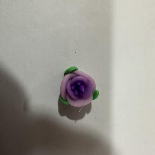 Flower Polymer Clay Beads, DIY, purple Approx 2mm [