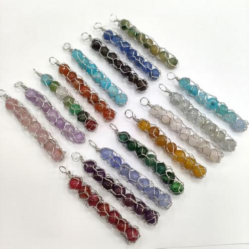 Gemstone Zinc Alloy Pendants, with Zinc Alloy, Round, DIY single bead size 10mm 