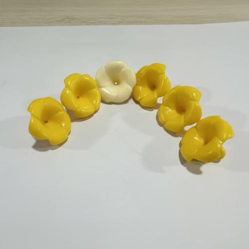 Fleur perles de résine, DIY, plus de couleurs à choisir Environ 1mm Environ 57.6 cm, Environ Vendu par brin[